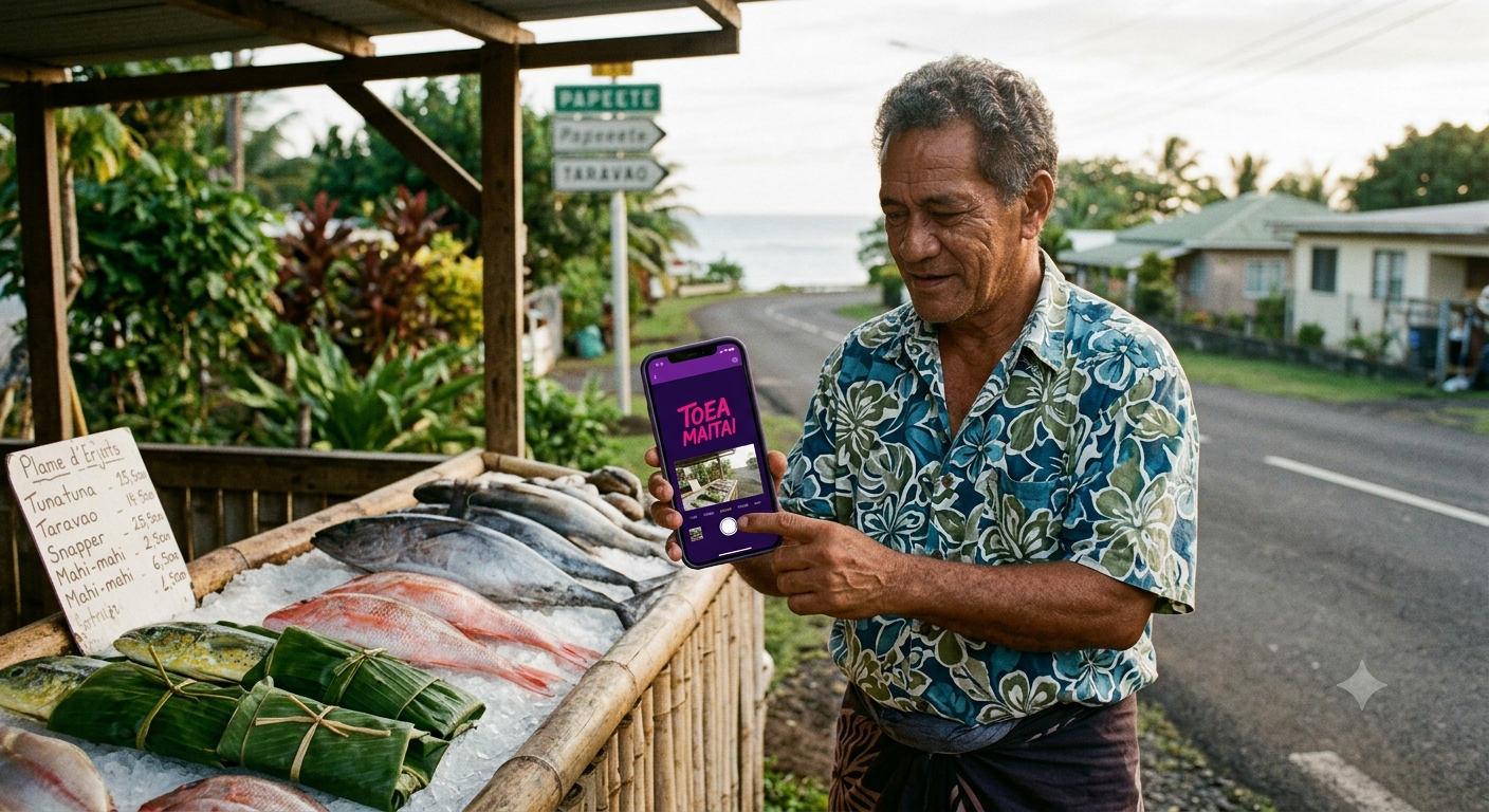 Toea Maitai — vendeur de poisson géolocalisé